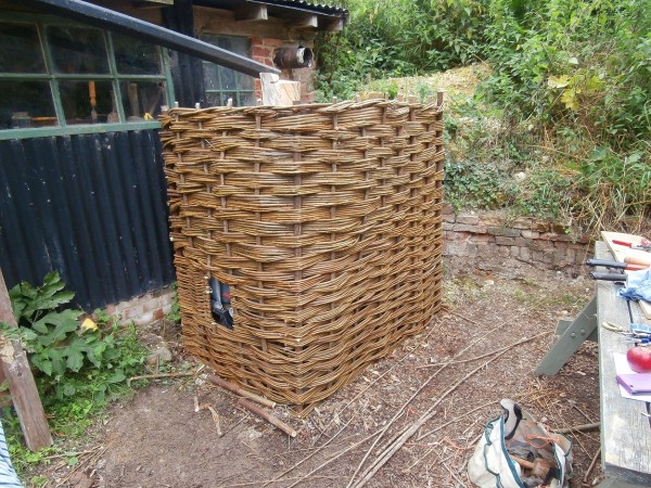 Willow fence for Gestingthorpe History Society