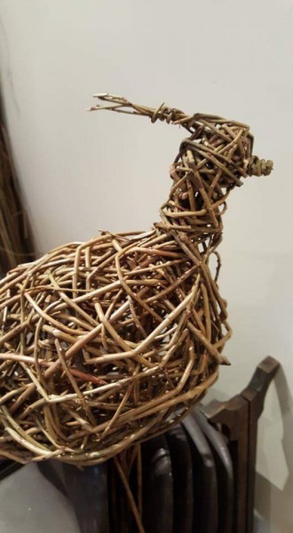 willow pheasant, weaving. Essex weaver, Suffolk weaver, willow artist, 