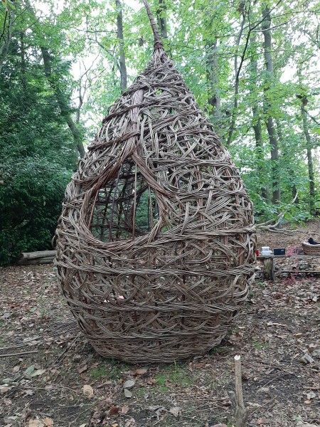 contempory, sustainable sculpture,essex weaver, fig, magnolia bud, Eastern promise