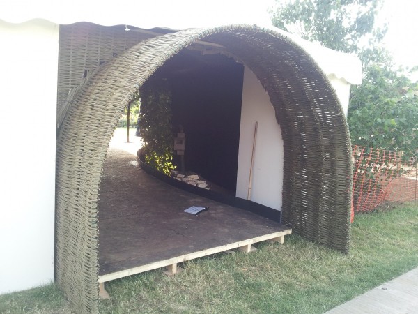 willow arch at Hampton Court Flower Show 2014